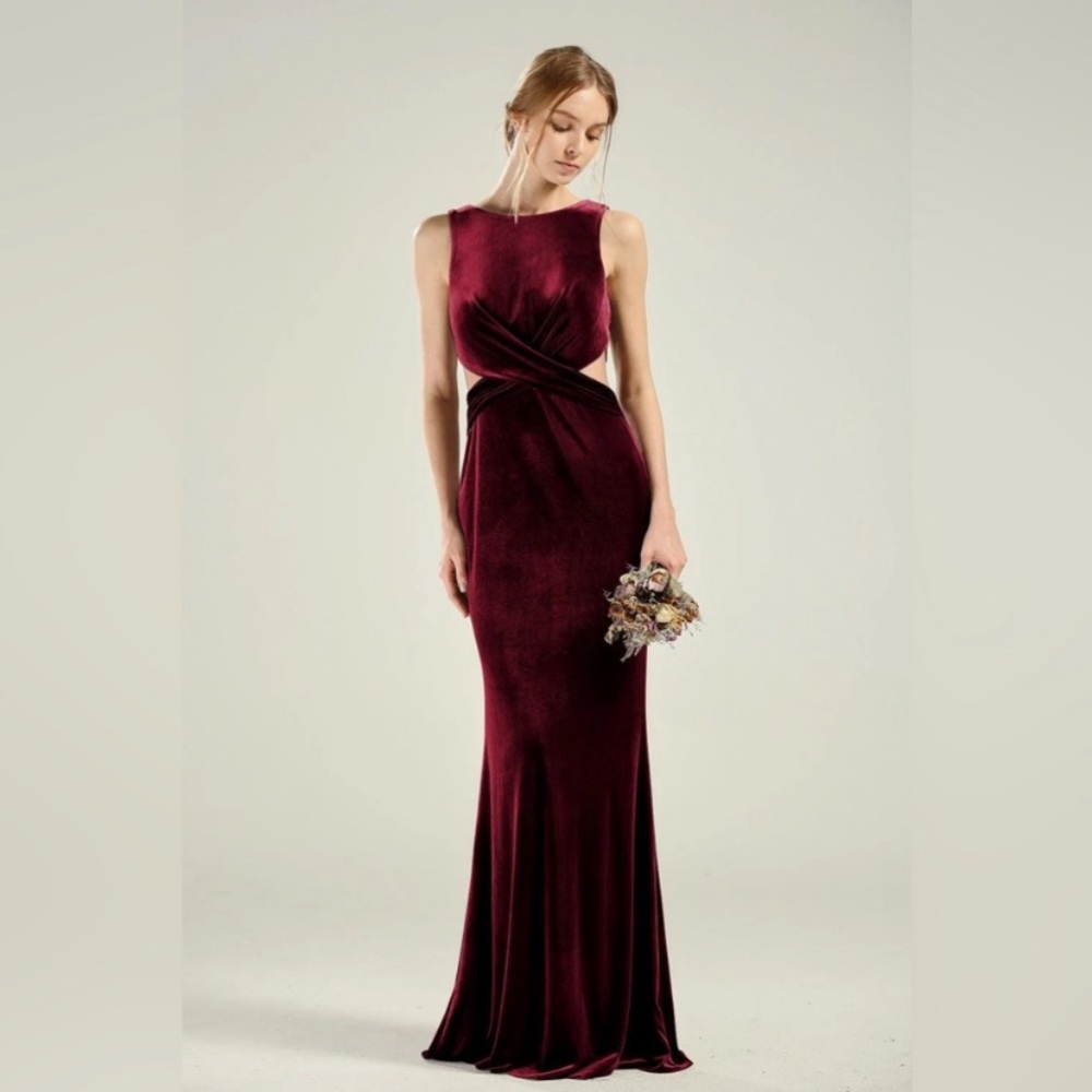 Lulu’s Reach Out burgundy maxi dress